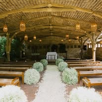 Ceremonia de boda decorada